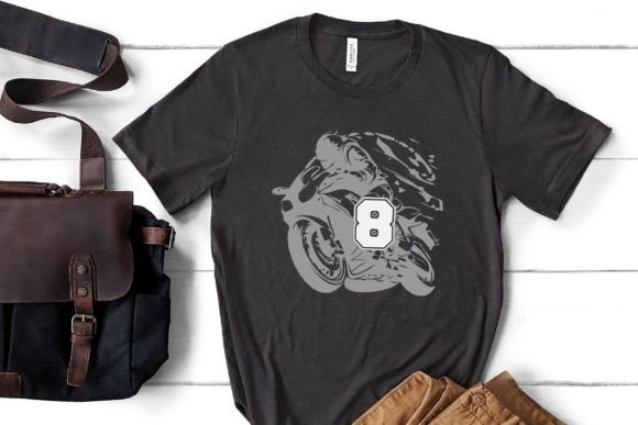 Motorbike Monogram Font PNG with transparent background - Preview 2