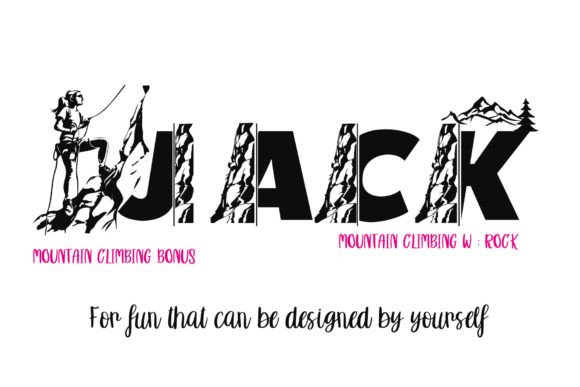 Mountain Climbing W Font PNG with transparent background - Preview 5