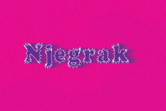 Njegrak Font PNG with transparent background - Preview 1