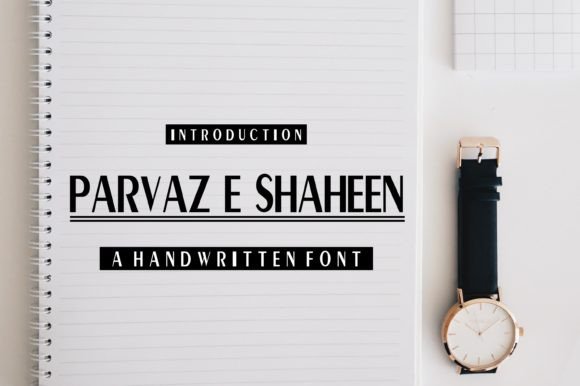 Parvaz E Shaheen Font PNG with transparent background - Preview 1