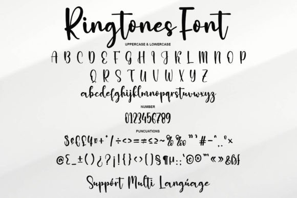 Ringtones Font PNG with transparent background - Preview 5