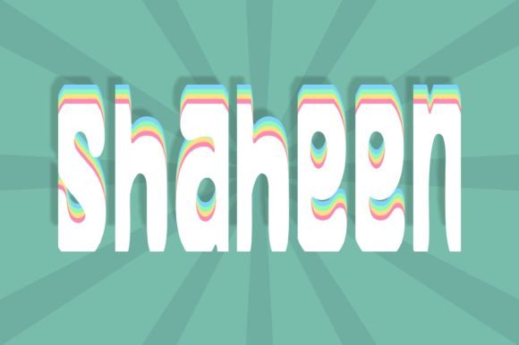 Shaheen Font PNG with transparent background - Preview 1