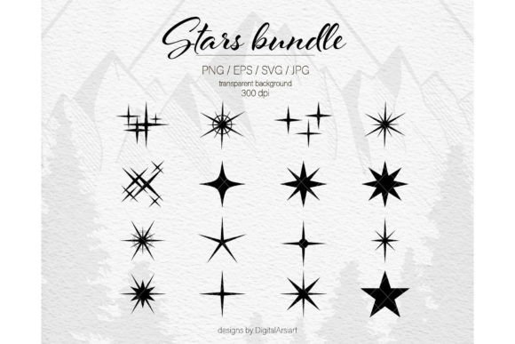 Stars Svg Galaxy Svg Sparkles Celestial Grafica Icone Di DigitalArsiart