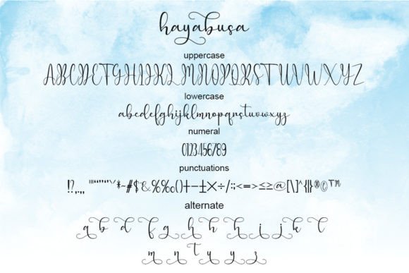 Hayabusa Font - Preview 4