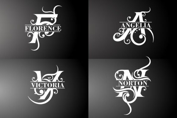 Angelia Monogram Font - Preview 3