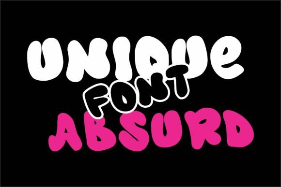 Black Ping Font PNG with transparent background - Preview 2