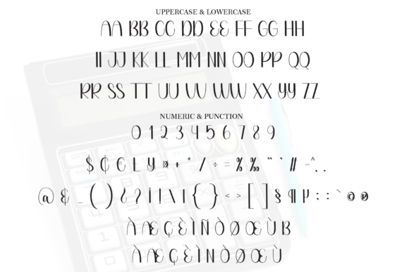 Calculator Font - Preview 5
