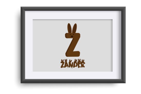 Chocolate Bunny Font PNG with transparent background - Preview 3