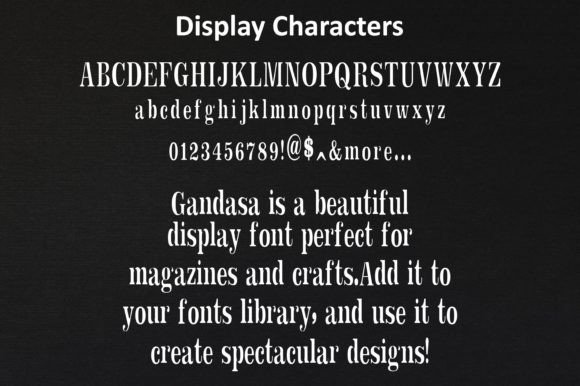 Gandasa Font - Preview 2
