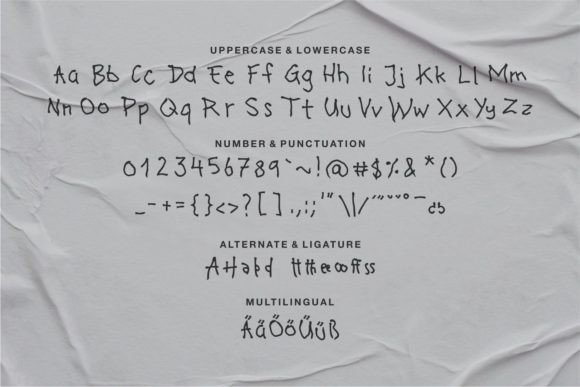 Hoobas Font PNG with transparent background - Preview 5