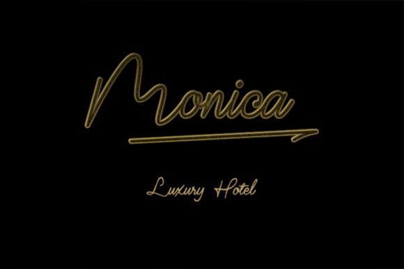 Mr Dj Monoline Font PNG with transparent background - Preview 3