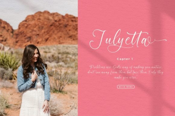 Nattalia Sillena Font PNG with transparent background - Preview 3