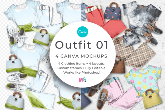 Outfit 1 Mockup for Canva