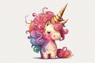 Pink Unicorn Clipart Graphic by WaterColorArch · Creative Fabrica
