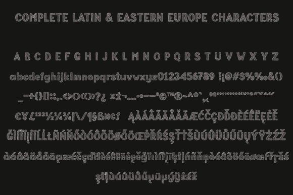 Pusing Kali Font PNG with transparent background - Preview 3