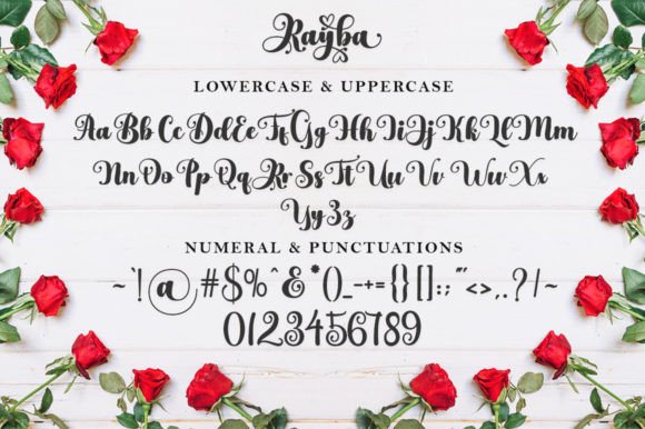 Rayba Font PNG with transparent background - Preview 5