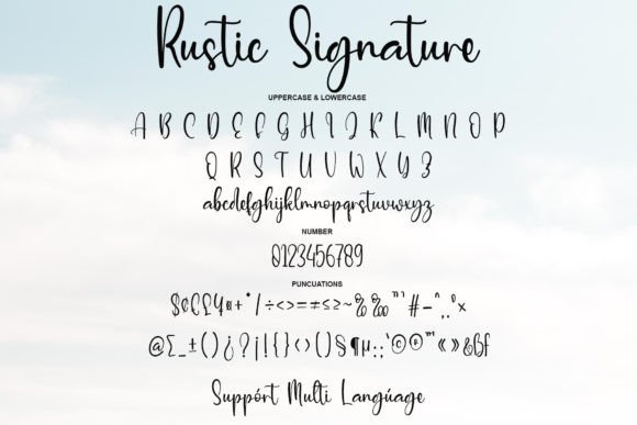 Rustic Nature Font font preview - 5