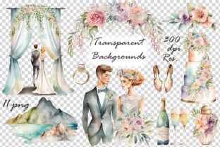 Watercolor Wedding Clipart Graphic by passionpngcreation · Creative Fabrica