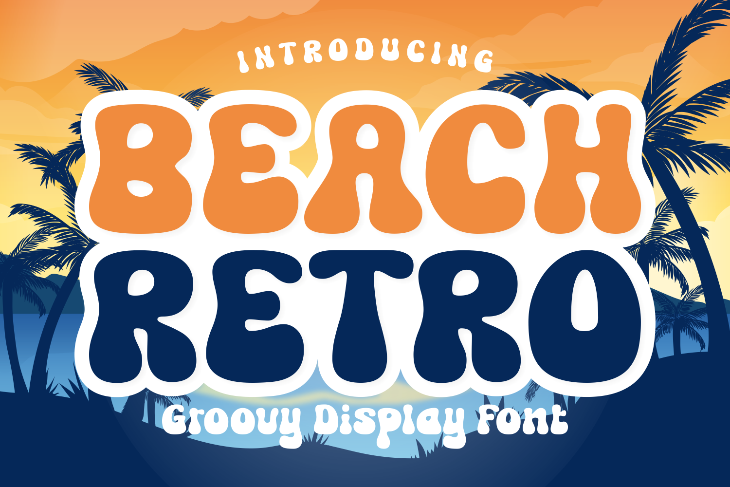 Beach Retro preview: groovy display with bouncy curves