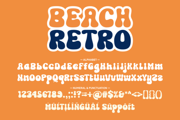 Beach Retro Font - Preview 5