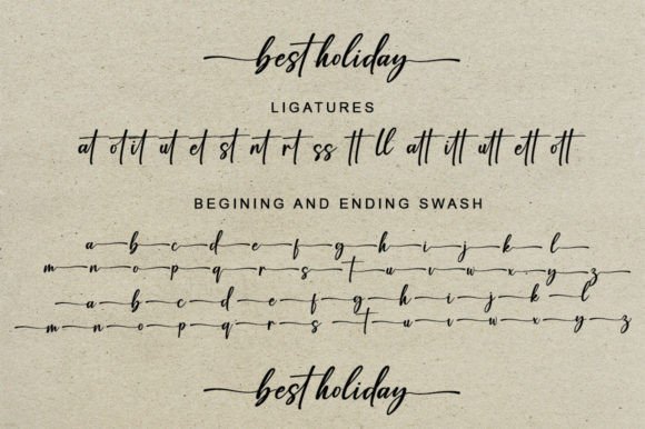 Best Holiday Font - Preview 2