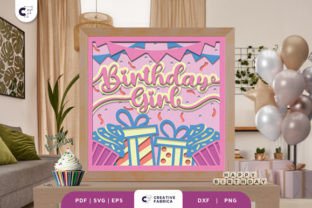 Birthday Party 3D Shadow Box Paper Cut · Creative Fabrica
