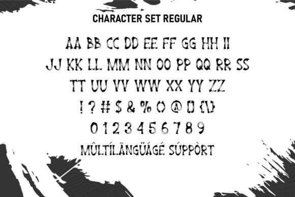 Dark Secret Font PNG with transparent background - Preview 2