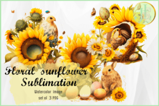 Floral Sunflower Sublimation Graphic by JL Digital Art · Creative Fabrica
