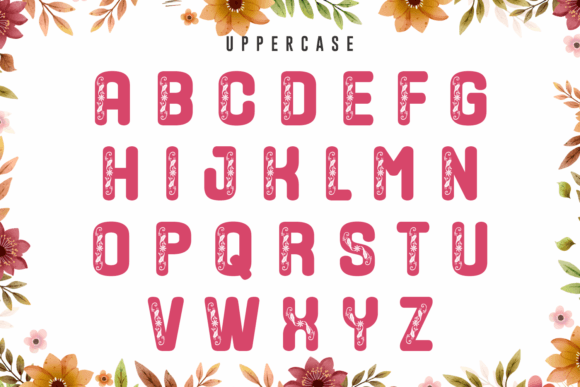 Flower Beauty Font - Preview 3