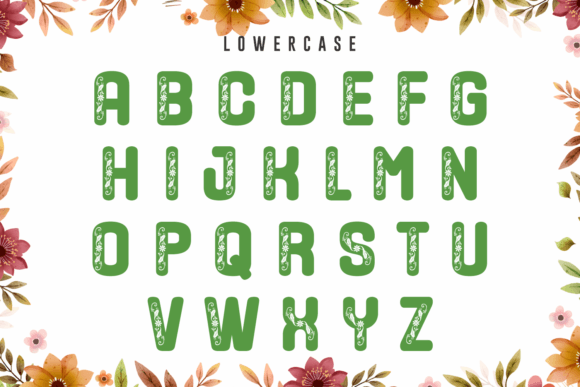 Flower Beauty Font - Preview 4