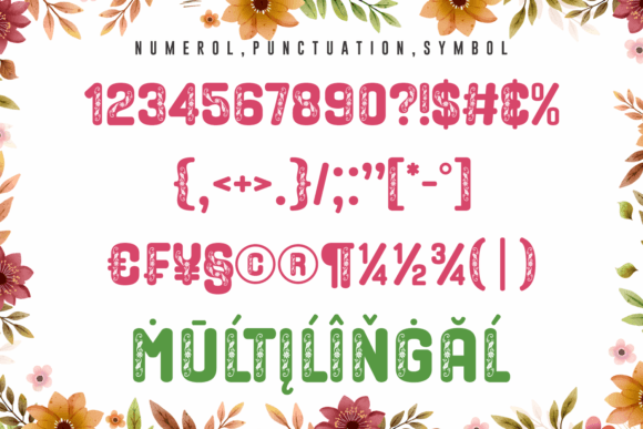 Flower Beauty Font - Preview 5
