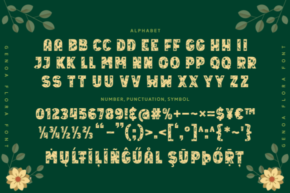 Genoa Flora Font - Preview 4
