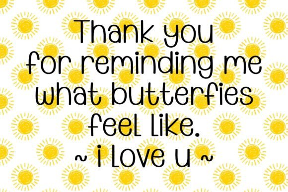Hello Sunshine Font PNG with transparent background - Preview 1