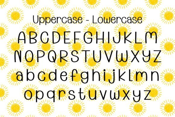 Hello Sunshine Font PNG with transparent background - Preview 2