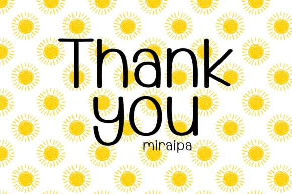Hello Sunshine Font PNG with transparent background - Preview 4