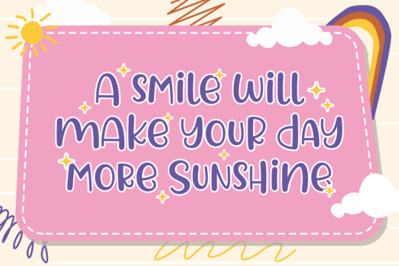 Laurent Childish Font PNG with transparent background - Preview 1