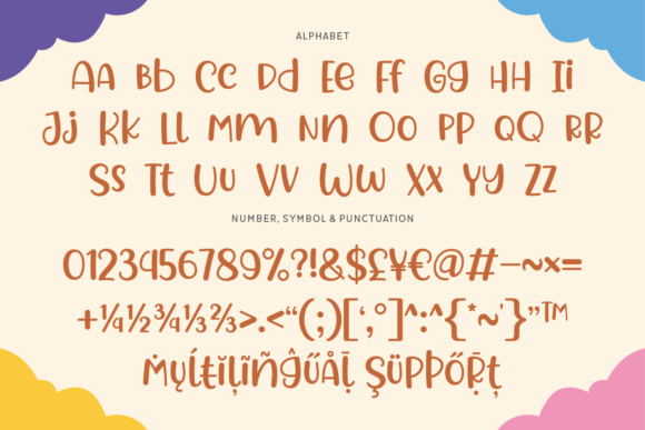 Laurent Childish Font PNG with transparent background - Preview 5