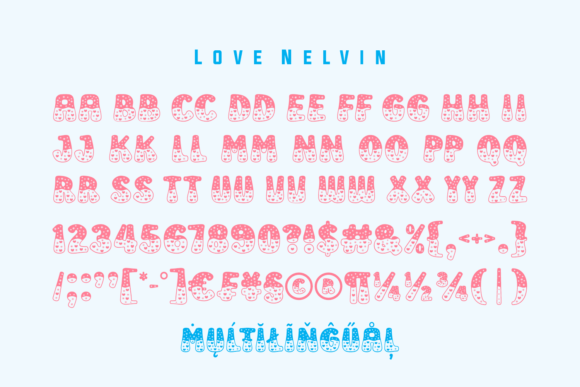 Love Nelvin Font PNG with transparent background - Preview 3