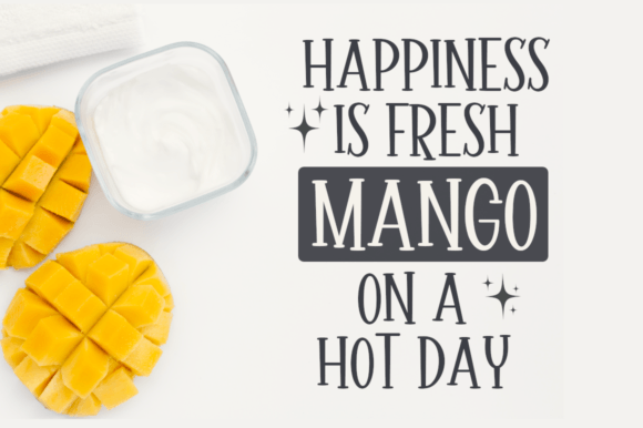 Mango Farmhouse Font PNG with transparent background - Preview 2