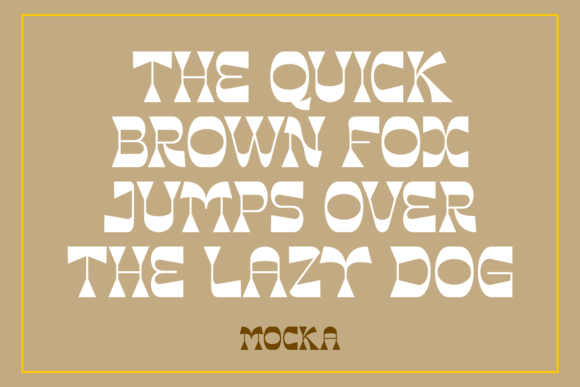 Mocka Font font preview - 2
