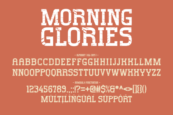 Morning Glories Font font preview - 5