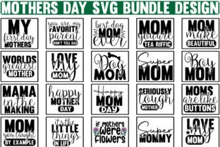 Mothers Day SVG Bundle Design Graphic by RhDesign · Creative Fabrica