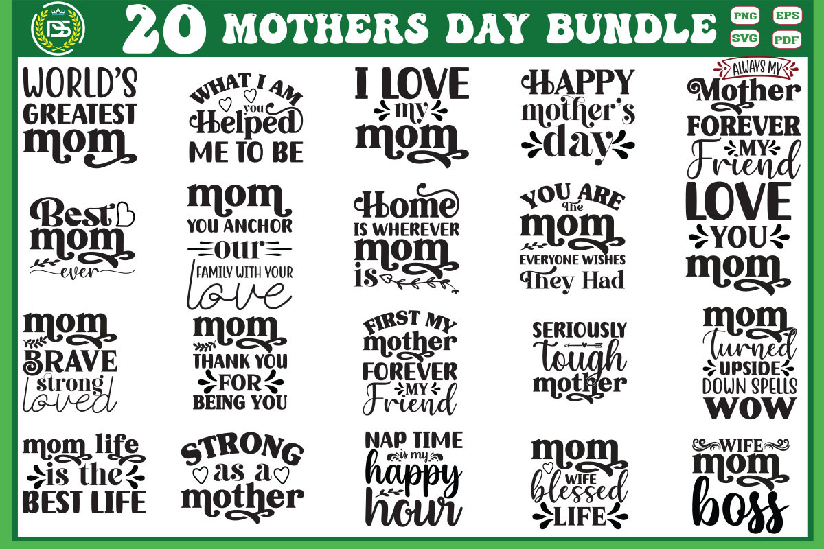 Mother's Day SVG Bundle Graphic by Design Dynamo Gallery · Creative Fabrica