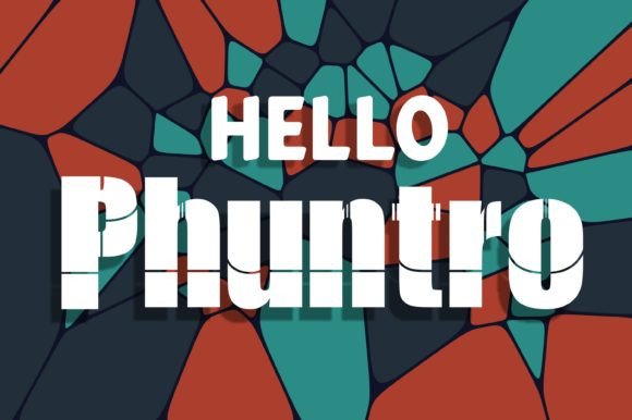 Phuntro Font PNG with transparent background - Preview 1
