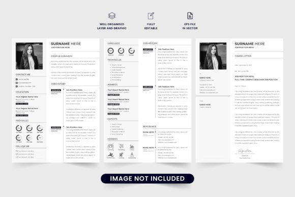 Resume Template and Cover Letter Set