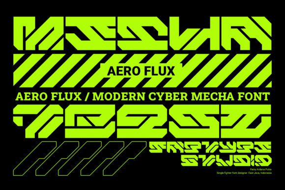 Aero Flux Font - Preview 1