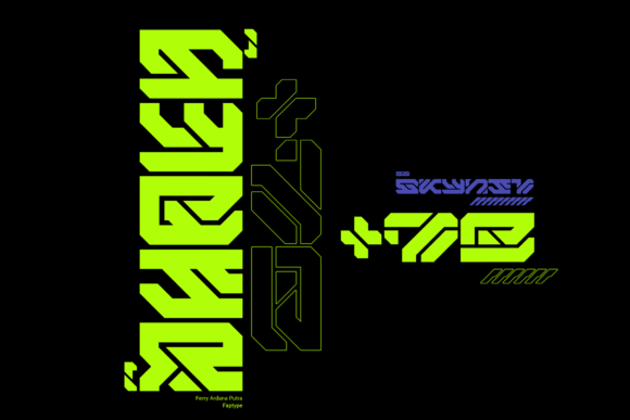 Aero Flux Font - Preview 2