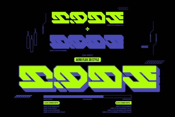 Aero Flux Font - Preview 5