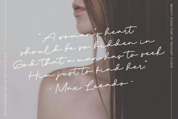 Beauty Scene Font PNG with transparent background - Preview 2