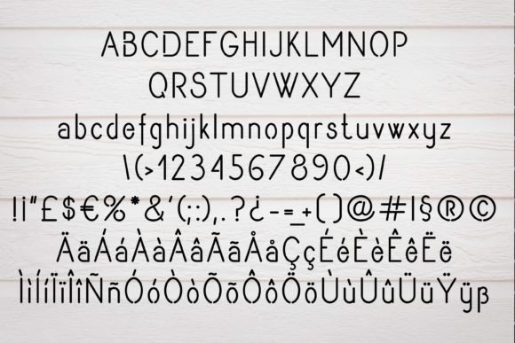 Begab Stencil Font - Preview 1